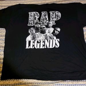 (6XL) Rap Legends T-Shirt (Black & White)